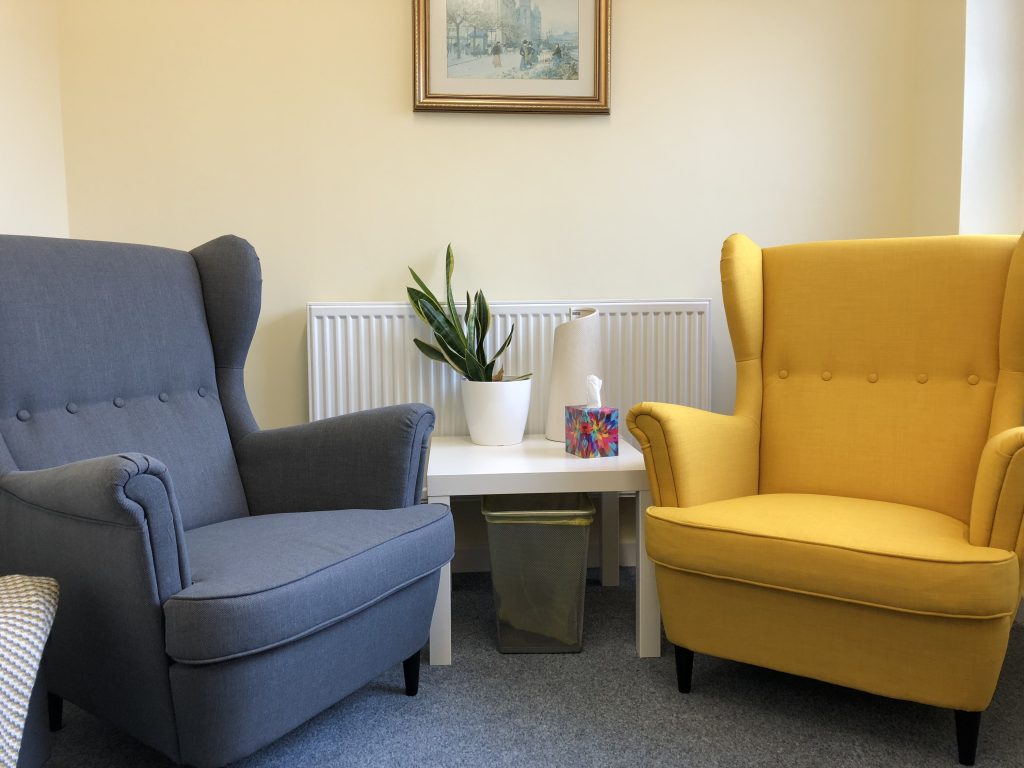 two counselling chairs